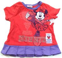Korálovo-fialová tunika s Minnie zn. Disney