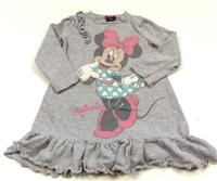 Šedé svetrové šatičky s Minnie zn. Disney+George