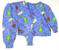 Modré pyžamo s dinosaury