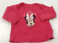 Růžové triko s Minnie zn. Disney