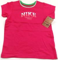 Outlet - Růžové sportovní tričko s nápisem zn. Nike 