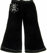 Černé sametové kalhoty s písmenky zn. George + Disney