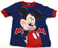 Modré tričko s Mickeym zn. Disney 