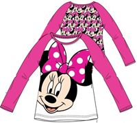 Nové -  Růžovo-bílé triko s Minnie zn. Disney 