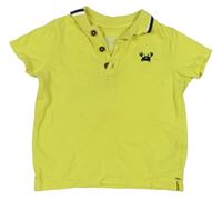Žluté polo tričko s krabem zn. F&F