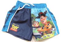 Tmavomodro-modré šusťákové kraťásky s Toy Story zn. George