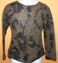 Dámský béžovo-černý svetr