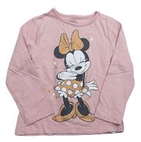 Růžové triko s Minnie zn. Disney + Primark 