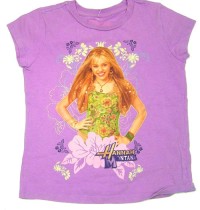 Fialové tričko s Hannah Montanou zn. Disney