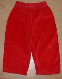 Tmavorůžové sametové kalhoty zn. Disney