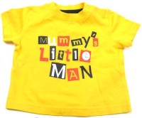 Žluté tričko s nápisy zn. Mothercare