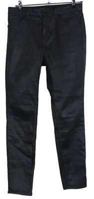 Dámské černé koženkové skinny kalhoty zn. C&A