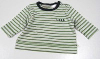 Zeleno-bíé pruhované triko zn. H&M