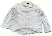 Šedo-bílá pruhovaná košile zn. F&F