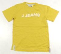 Žluté tričko s logem zn. J jeans 