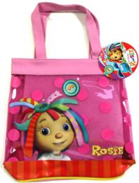 Nové - Růžová průhledná kabelka s Rosie 