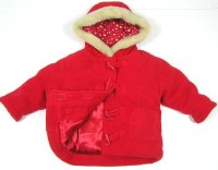 Červený fleecový zimní kabátek zn.George