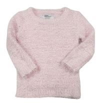 Růžový chlupatý svetr zn. Y.d.