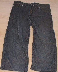 Černé manžestové 7/8 kalhoty zn. H&M vel. 12/13 let