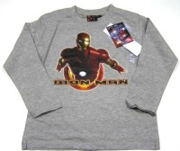 Outlet - Šedé triko Iron Man