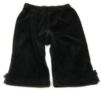 Černé sametové kalhoty 