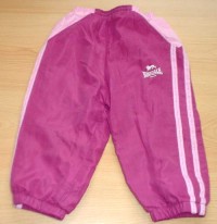 Růžové šusťákové oteplené kalhoty zn. Lonsdale