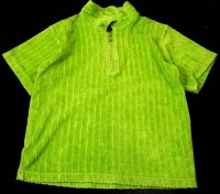 Zelené froté tričko s límečkem, vel. 9/10 let