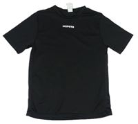 Černé sportovní funkční tričko s logem zn. Decathlon