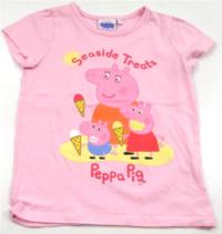 Růžové tričko s Peppe pig 