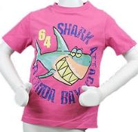 Outlet - Růžové tričko se žralokem zn. Soul&Glory 