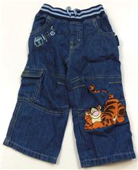 Modré riflové kalhoty s Tygříkem zn. Disney+George 