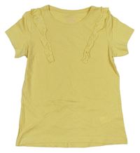 Žluté tričko s volánky zn. Primark 