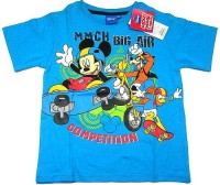 Outlet - Modré tričko s Mickeym, Goofym a Donaldem zn. Disney
