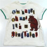 Outlet - Smetanovo-zelené tričko s Gruffalem zn. Marks&Spencer