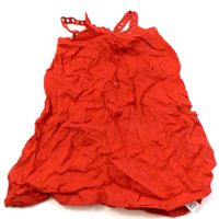 Červené letní šatičky s kytičkami zn. Marks&Spencer