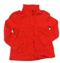 Červený mikinový kabátek s kytičkami zn. George 