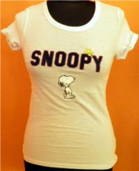 Dámské bílé tričko se Snoopym zn. H&M vel. 34