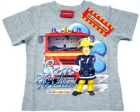 Outlet - Šedé tričko s hasičem Samem