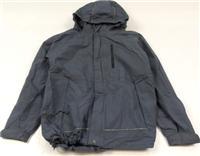 Tmavošedá šusťáková outdoorová bunda s kapucí zn. Peter Storm 