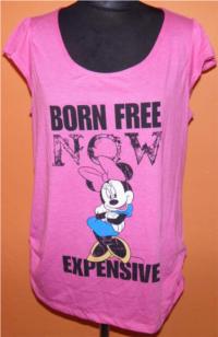 Outlet - Dámské růžové tričko s Minnie zn. George+Disney