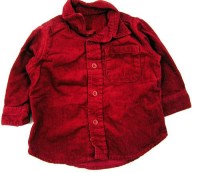 Červená manžestrová košile zn. Mothercare