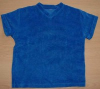 Modré sametové tričko