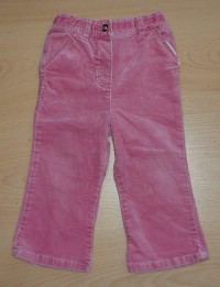 Růžové sametové riflové kalhoty zn. Next