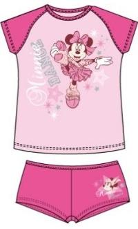 Nové - 2set- Světlerůžovo-růžové tričko+kalhotky s Minnií zn. Disney 