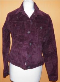 Dámská fialová manžestrová bunda 