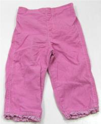 Růžové manžestrové kalhoty zn. Cherokee
