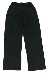 Černé plátěné outdoorové cargo kalhoty zn. Mountain Warehouse