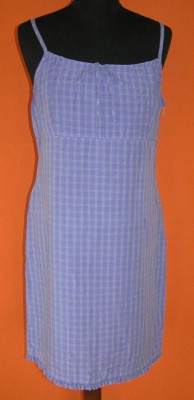 Dámské fialové kostkované letní šaty zn. Marks&Spencer vel. 40