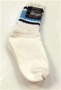 Bílo-modré ponožky zn. Sergei vel.23-26 