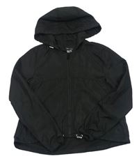 Černá šusťáková lehká bunda s kapucí zn. New Look